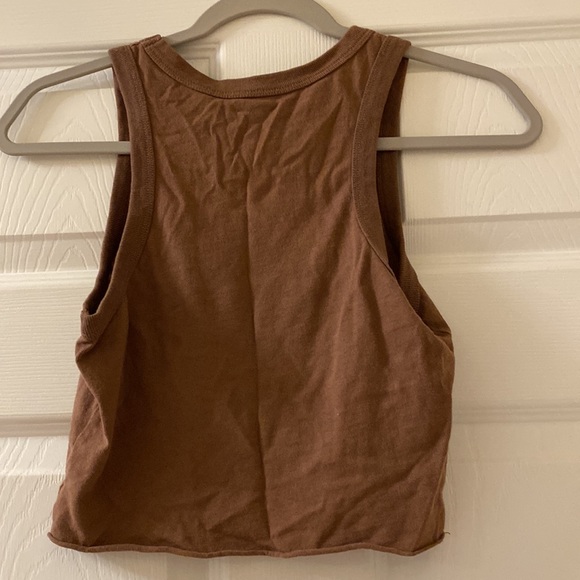 Brown “Oregon” Halter Crop Tank - Picture 2 of 4